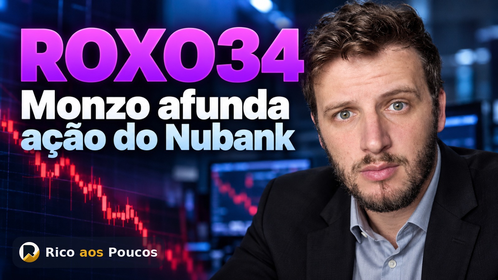 Por que o Nubank (ROXO34) caiu 8,6% hoje