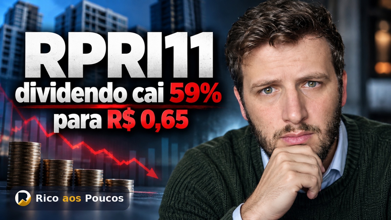 RPRI11 corta dividendo para R$ 0,65 em setembro — o tombo de 59% após o pico