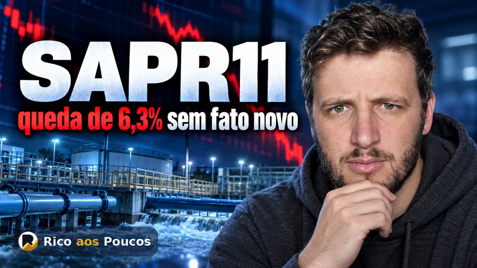 SAPR11 despencou 6,3% sem fato novo divulgado na CVM — o setor inteiro caiu