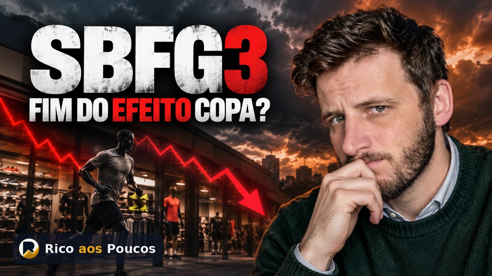 SBFG3 caiu 6% hoje: o resultado foi forte, mas o mercado está olhando para o dia em que a Copa acaba