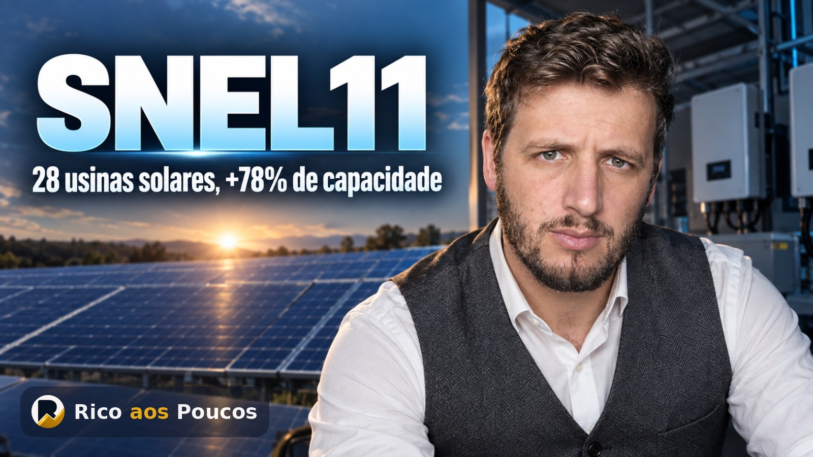 SNEL11 compra 28 usinas solares por R$ 565 milhões — o que muda para o investidor
