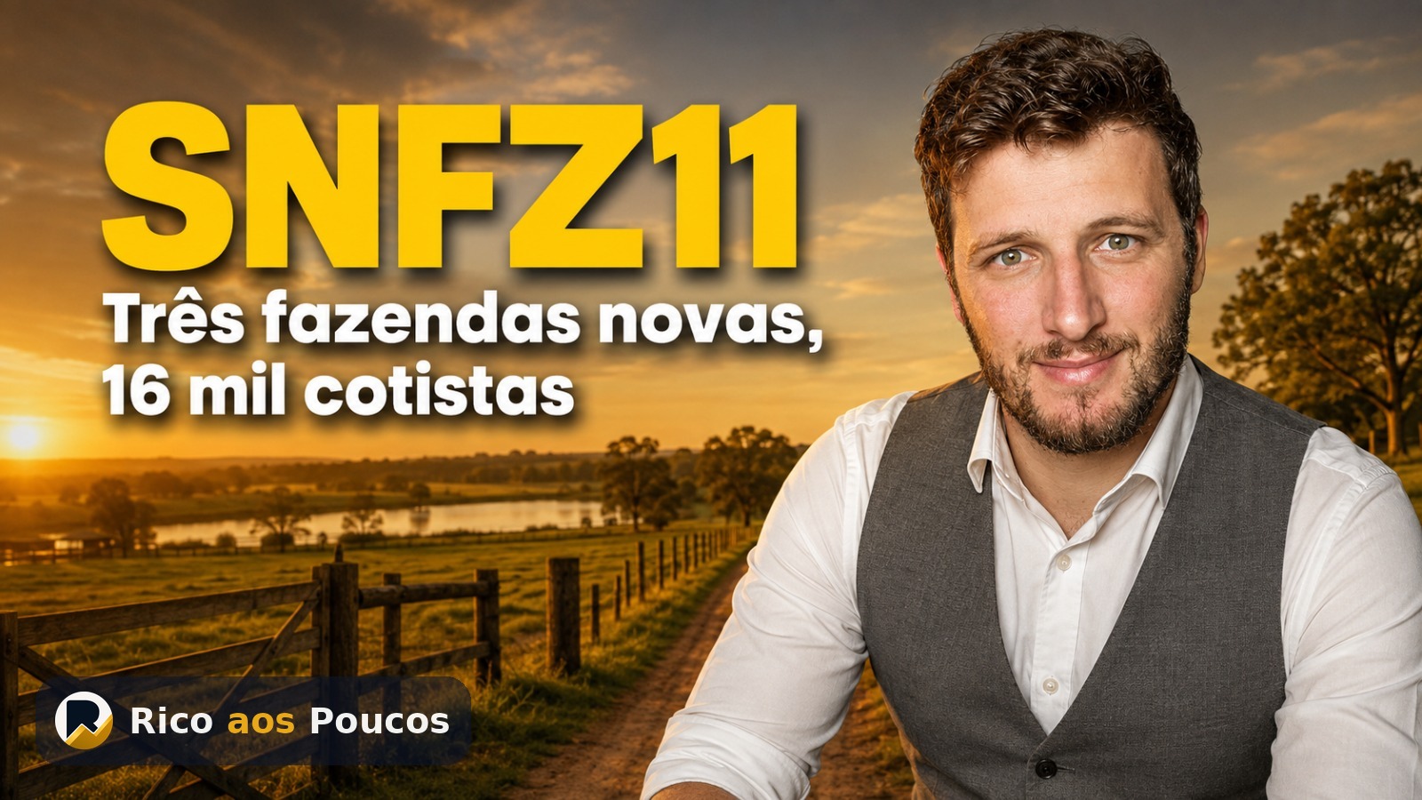 SNFZ11 compra três fazendas no Mato Grosso e bate 16 mil cotistas
