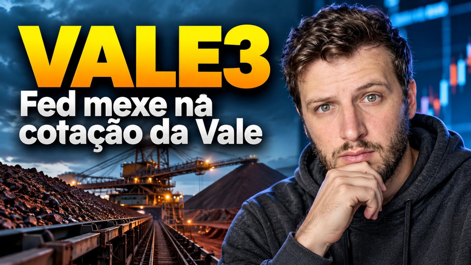 Vale3 cotação hoje gráfico e a decisão do Fed