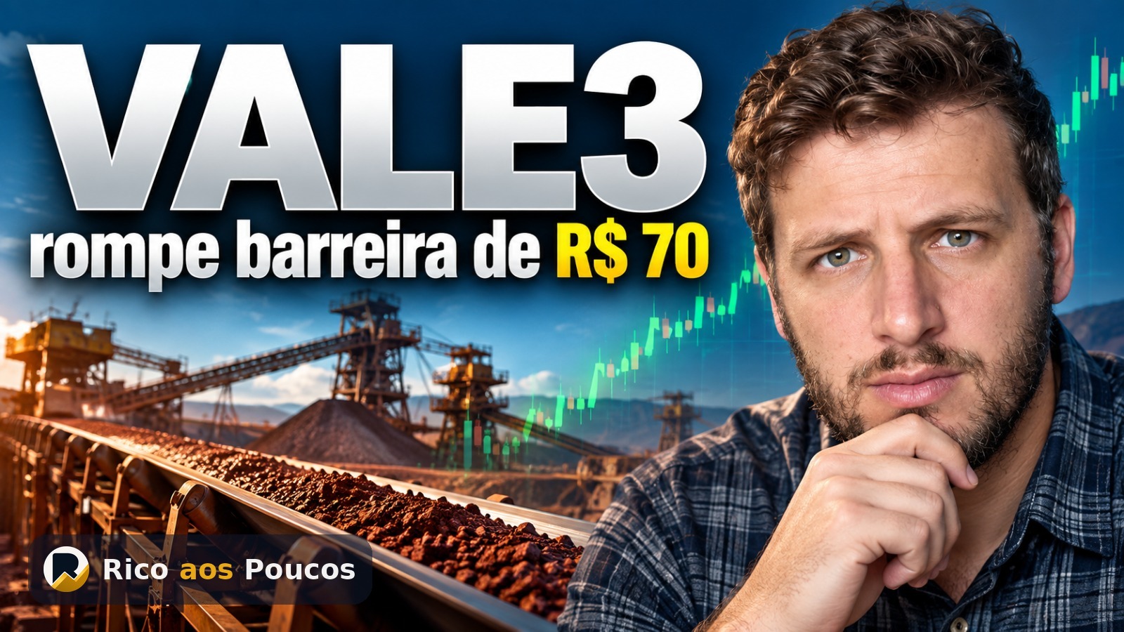 VALE3 cai abaixo de R$ 70 pela 1ª vez em 2026: entenda o que aconteceu