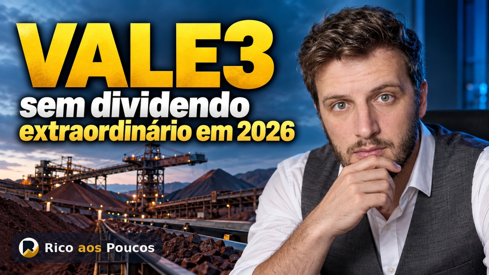 VALE3 cotação hoje: CFO da Vale diz que não deve haver dividendo extraordinário em 2026 — e agora?