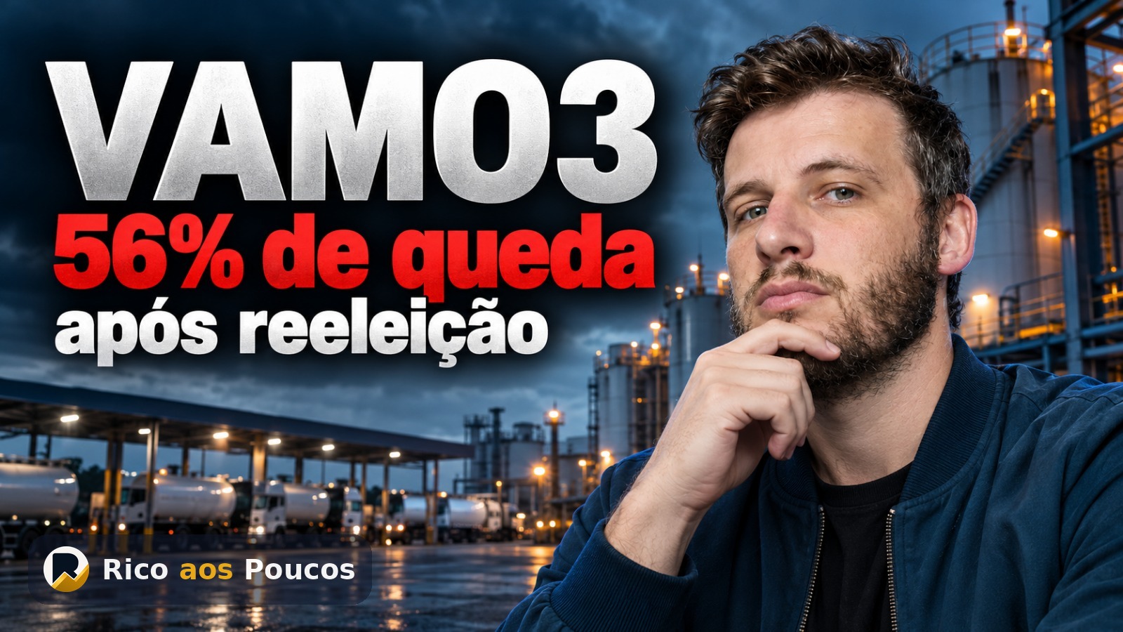 Por que a ação VAMO3 está caindo 56,3% hoje