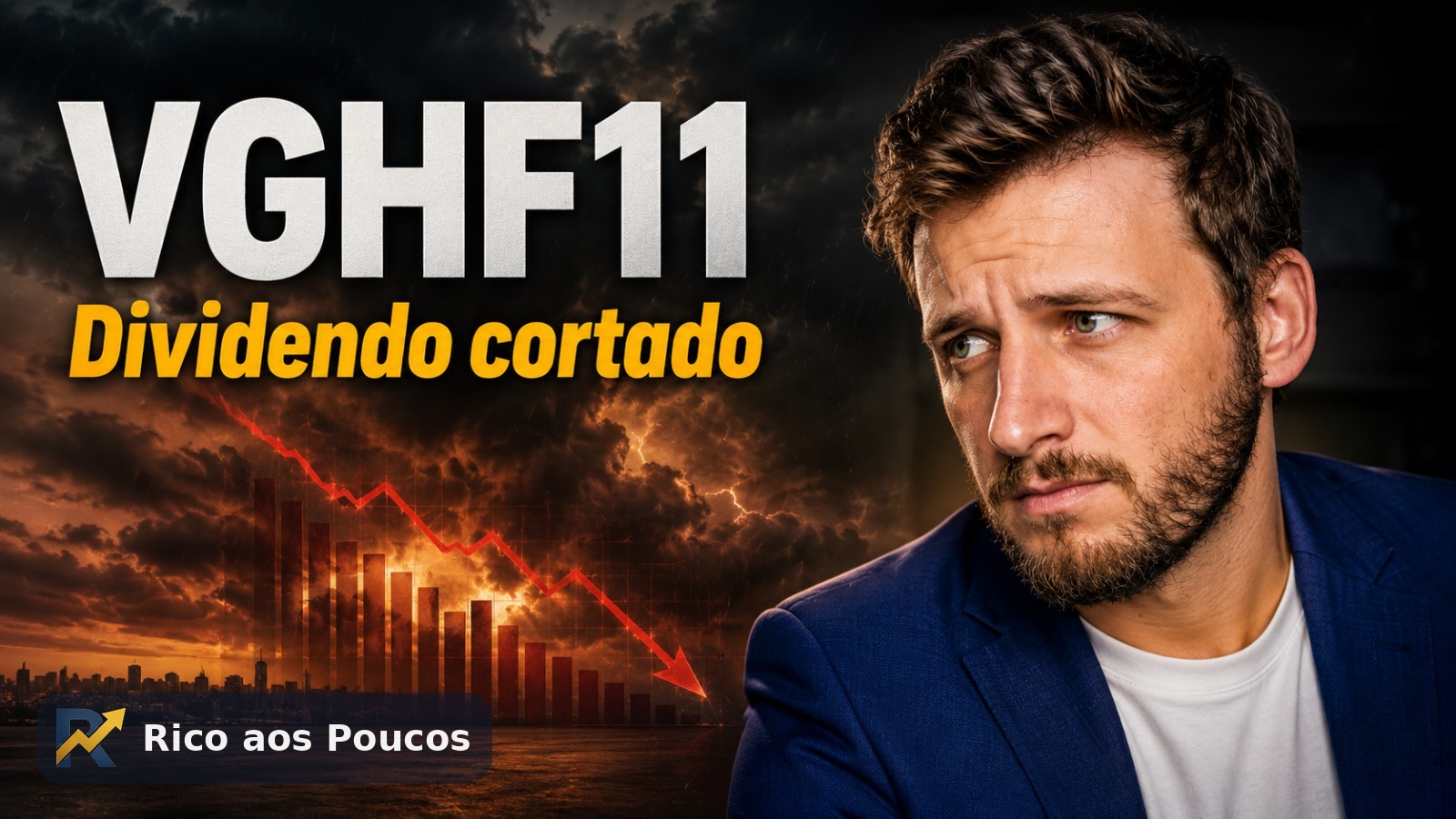 VGHF11 despenca 6,66% e corta dividendo para o menor da história