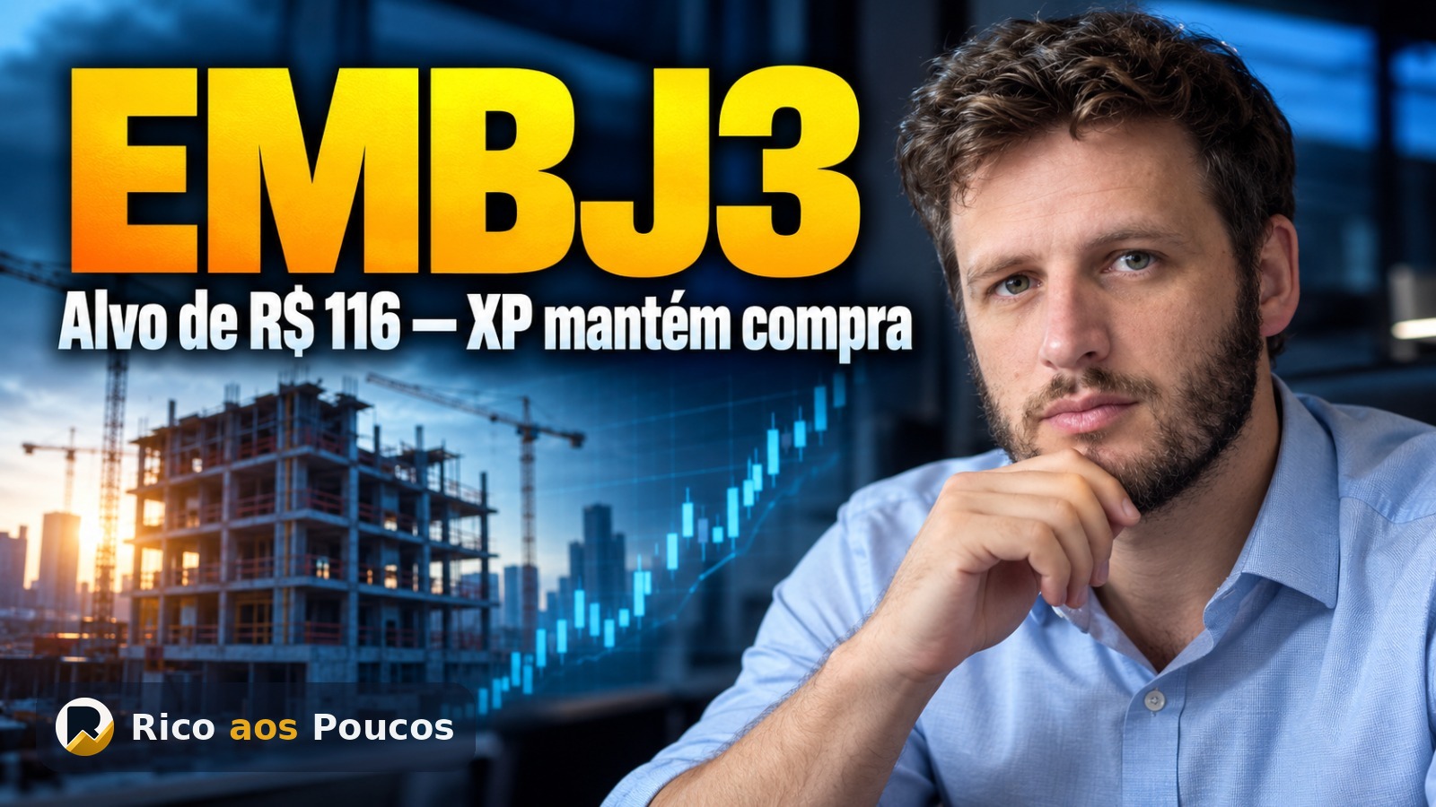 EMBJ3 vale a pena? XP mantém compra e mira R$ 116 após alta de 30%