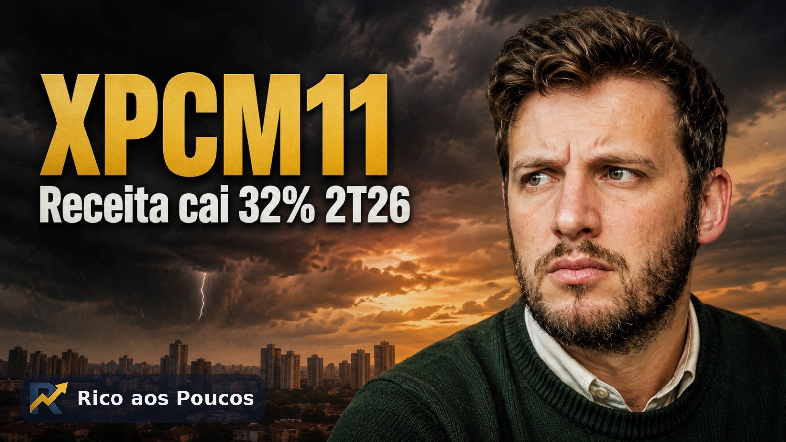 XPCM11 perde o ritmo no 2T26: receita de aluguel despenca 32% enquanto a vacância trava