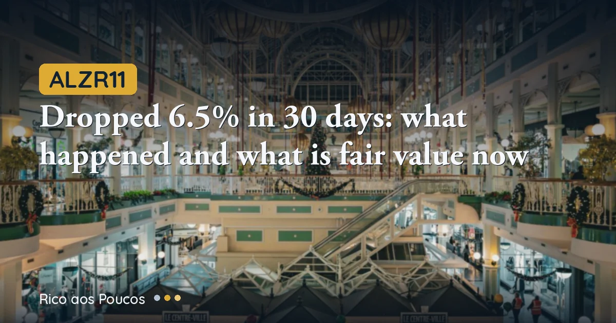 ALZR11 dropped 6.5% in 30 days: what happened and what is fair value now