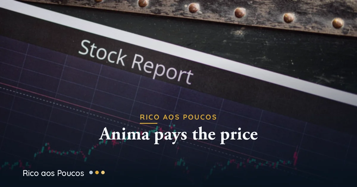 Ânima (ANIM3) despenca 33% após compra da FMU