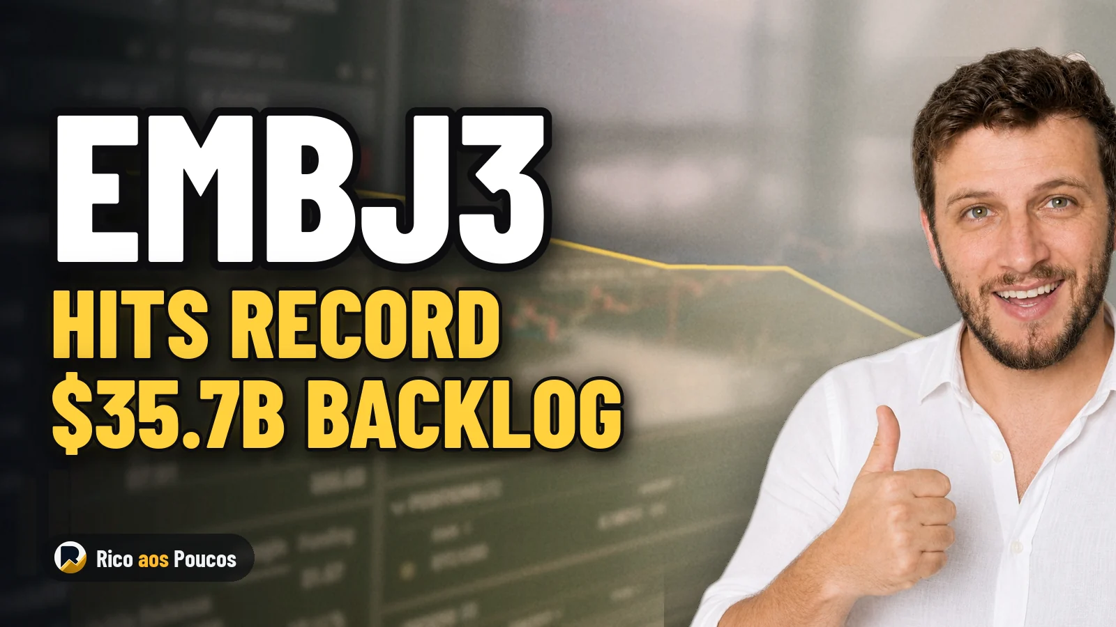 EMBJ3 Hits Record $35.7 Billion in Backlog as XP Sees Upside Potential