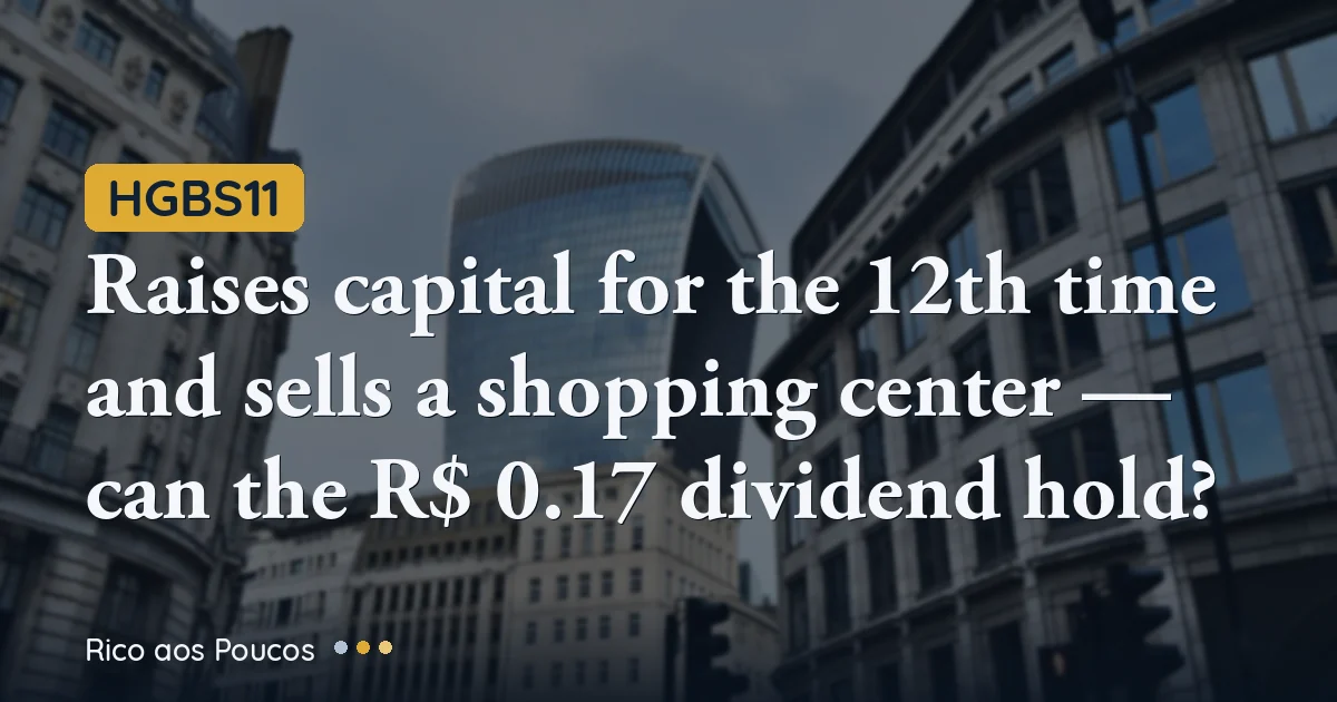 HGBS11 raises capital for the 12th time and sells a shopping center