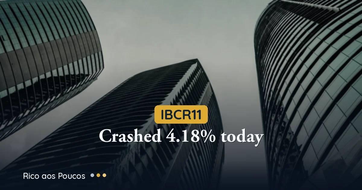 IBCR11 caiu 4,18%: FOF irmão em liquidação e CRI Braspark reestruturado
