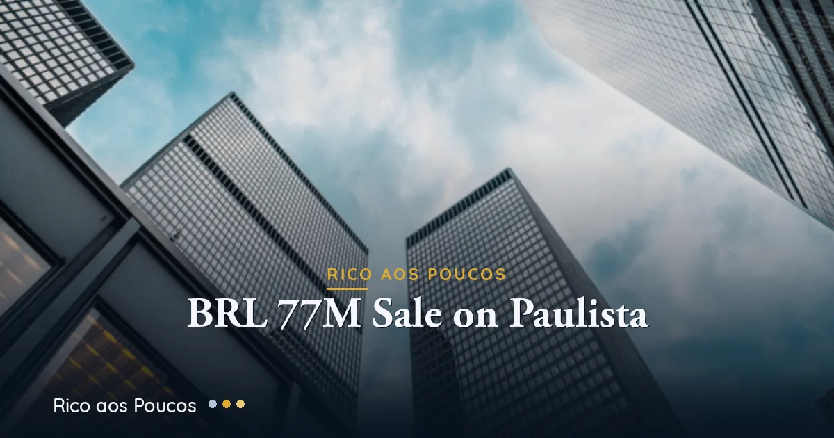 RCRB11 gains 2.2% as sale of Parque Cultural Paulista locks in BRL 2.96/unit profit