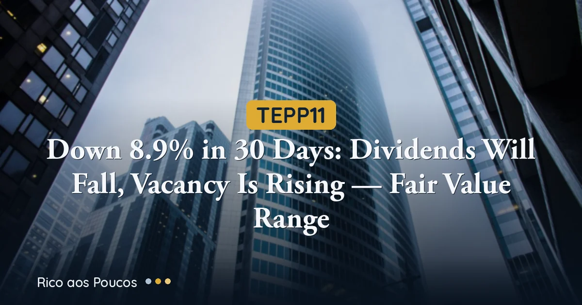 TEPP11 down 8.9% in 30 days — dividend cut, vacancy surge and fair value range
