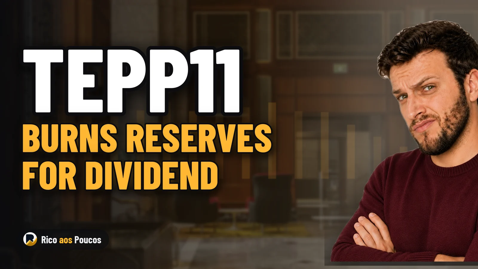 TEPP11 cortou o dividendo para R$ 0,125, mas só gerou R$ 0,055 — a reserva vai aguentar?