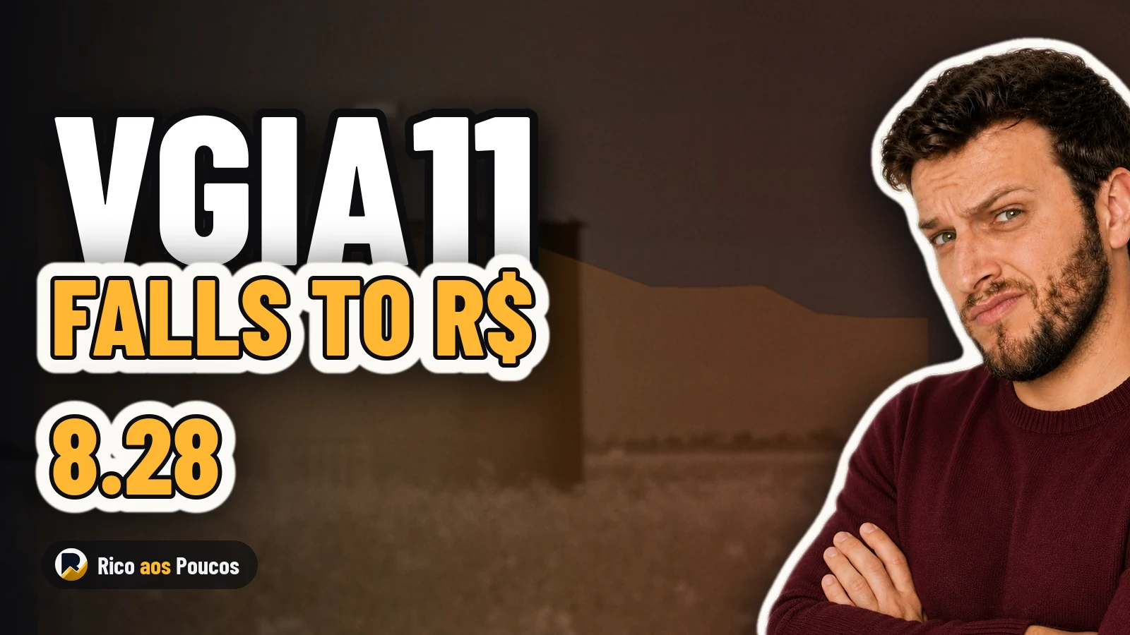 VGIA11 cotação hoje: por que caiu para R$ 8,28 e o dividendo de R$ 0,13