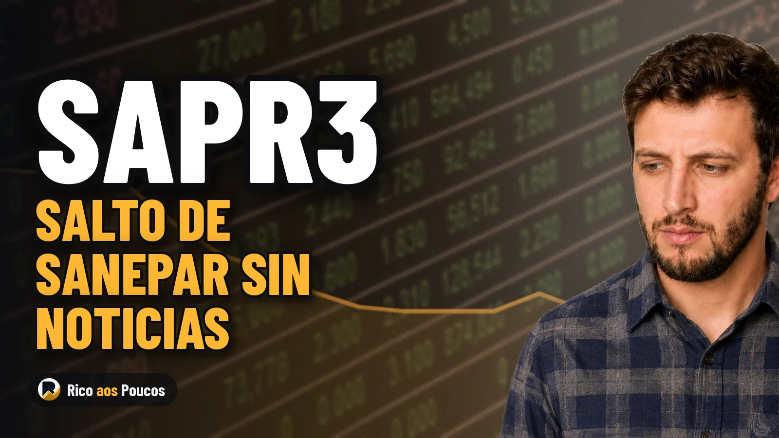 ¿Por qué la acción SAPR3 se disparó un 5,1% sin ningún hecho nuevo en la CVM?