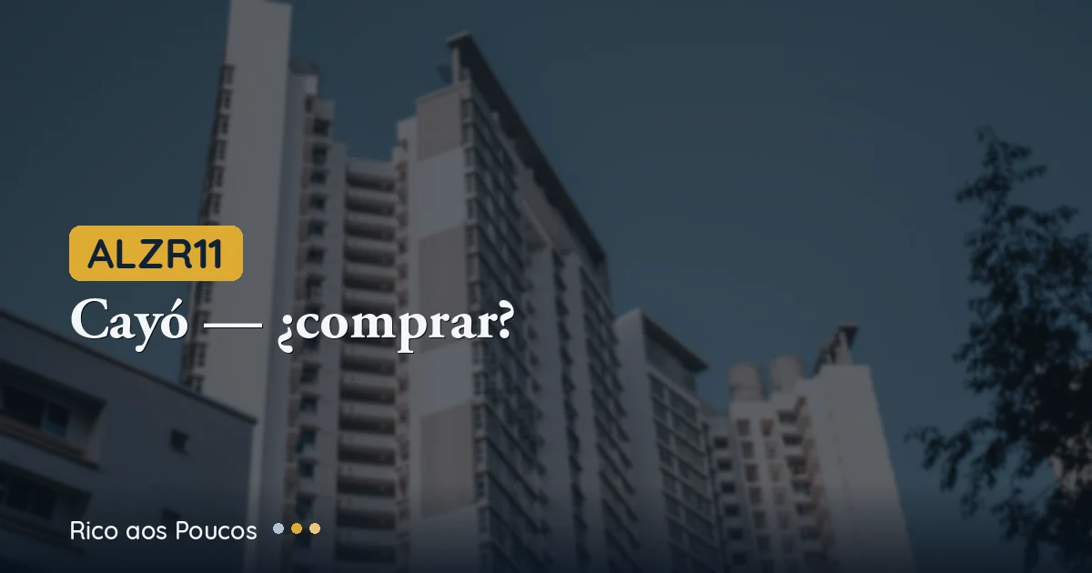 ALZR11 bajó 6,5%: precio justo y qué hacer ahora