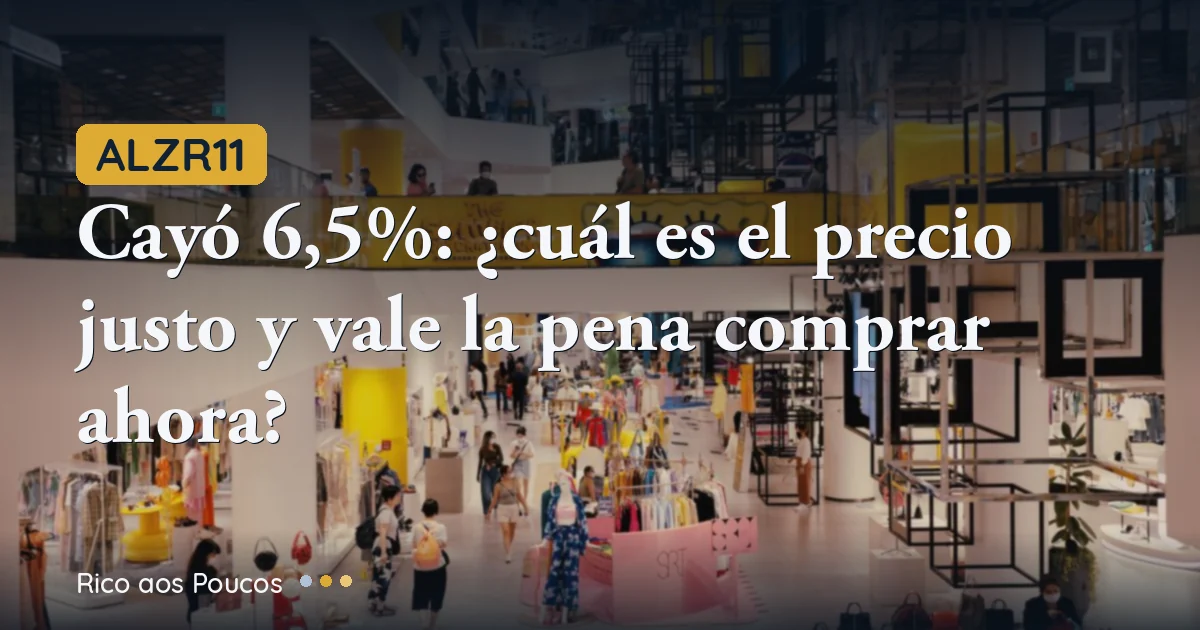 ALZR11 cayó 6,5%: ¿cuál es el precio justo y vale la pena comprar ahora?