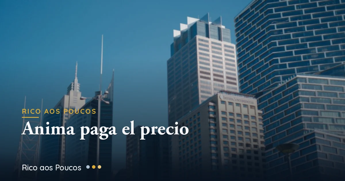 Anima (ANIM3) se desploma 33% tras adquirir la FMU