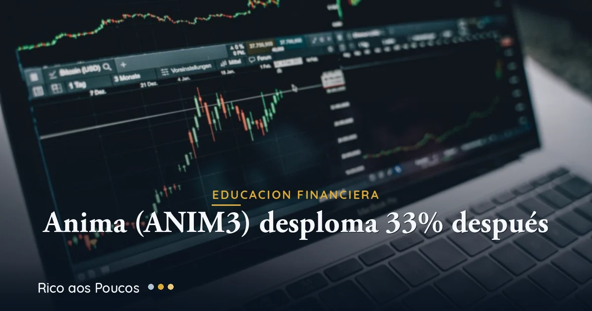 Ânima (ANIM3) despenca 33% após compra da FMU