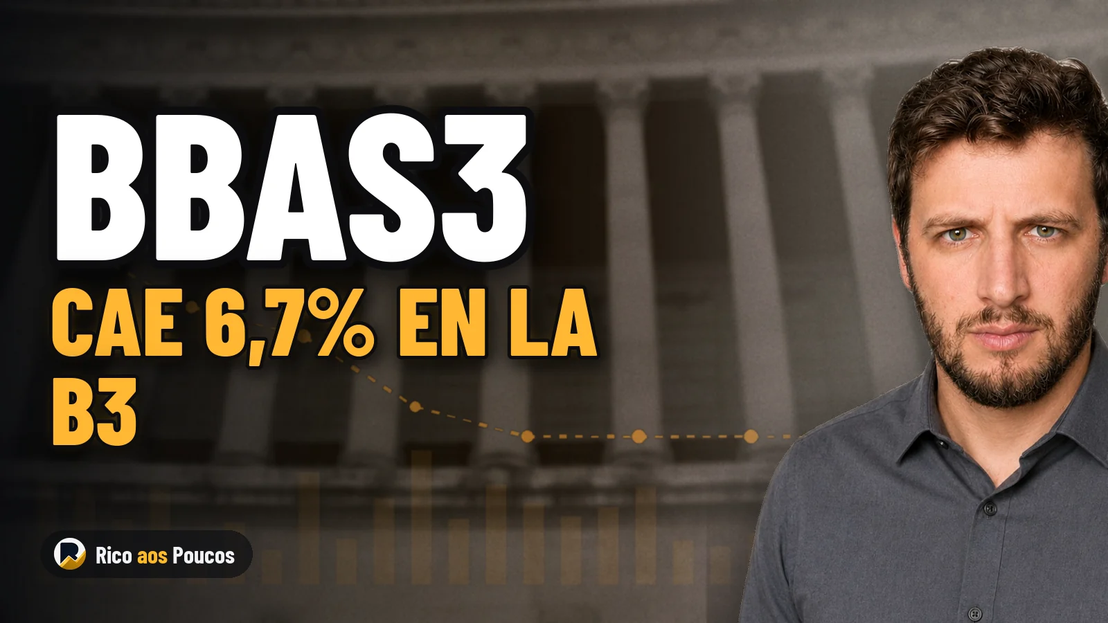 BBAS3 se desploma 6,7% en la sesión con una fuerte toma de beneficios: ¿qué cambió para la acción?