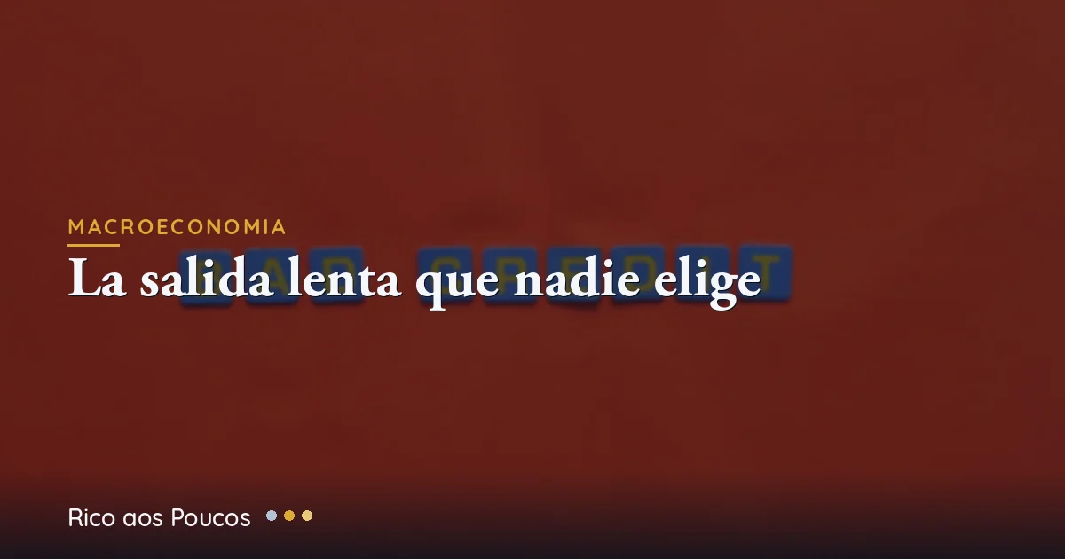 Crecer para salir: la única salida indolora de la deuda de Brasil — por qué diluir la deuda mediante el crecimiento del PIB es indoloro pero lento
