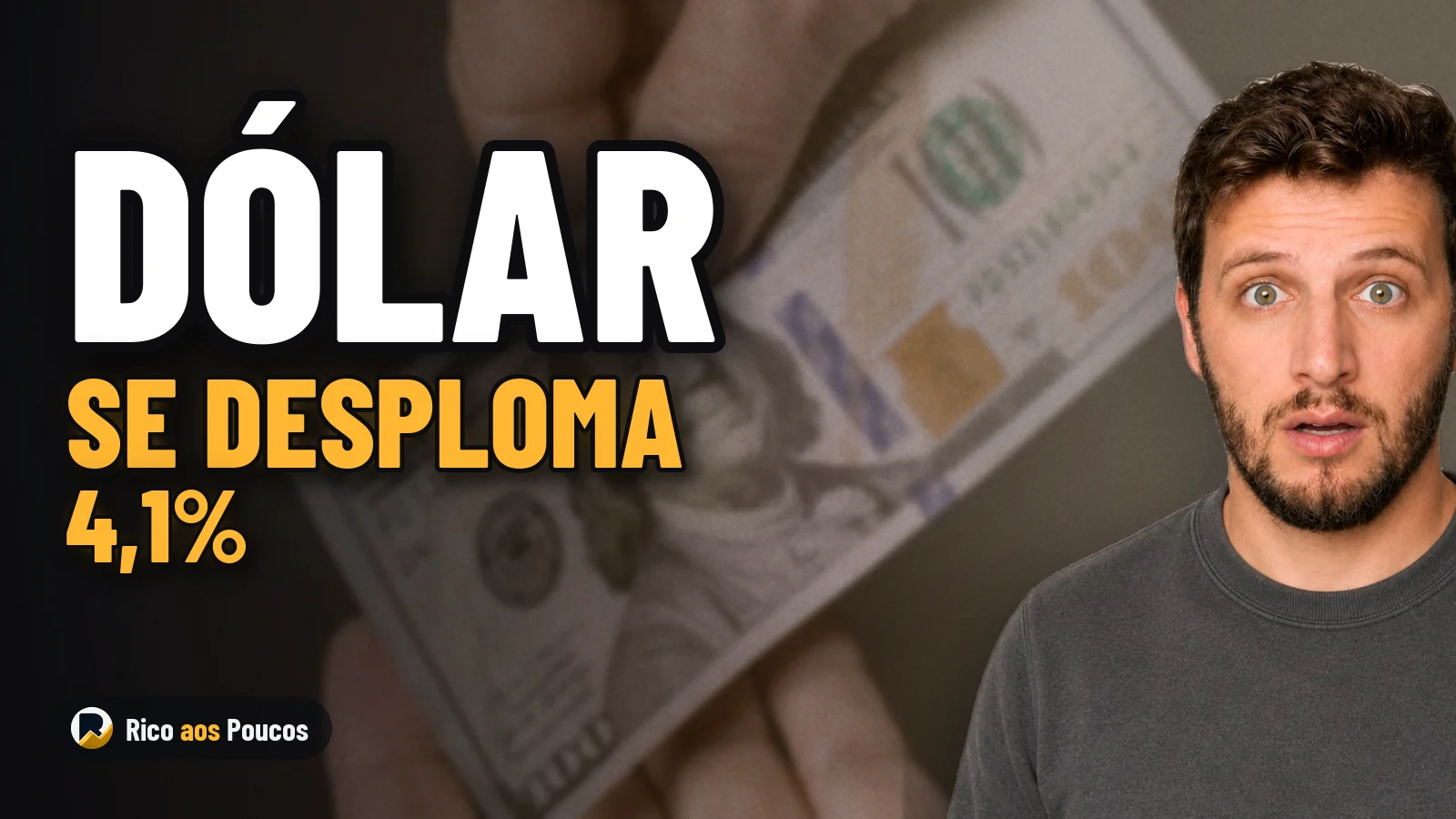 Dólar cai 4,1% na maior baixa diária desde 2018 com resultado do 1º turno