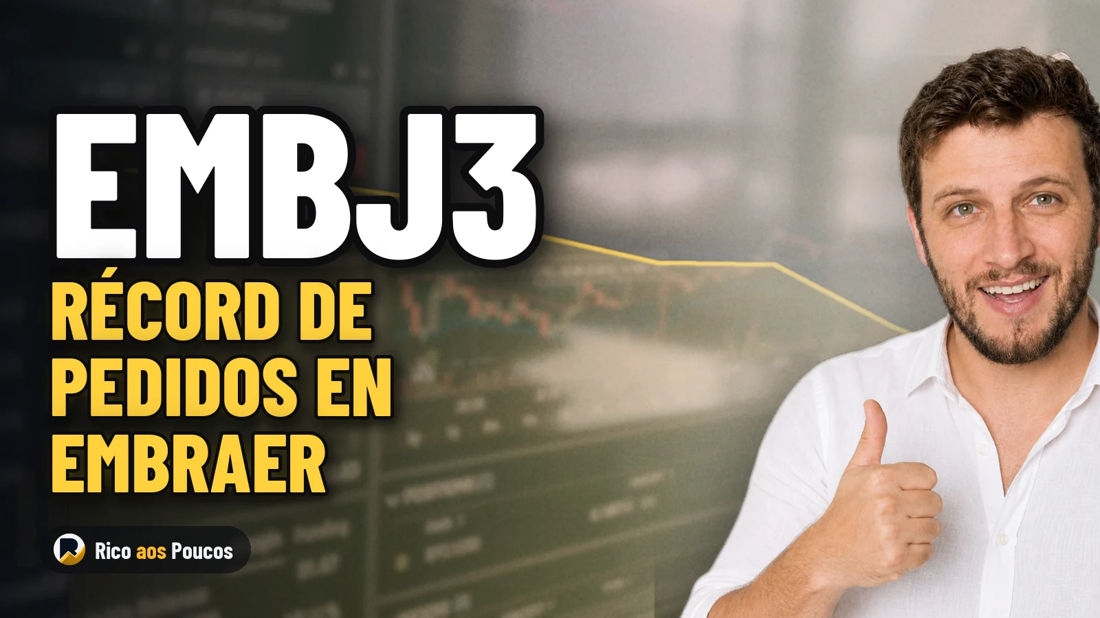 EMBJ3 bate récord de US$ 35.700 millones en pedidos y XP ve espacio para subidas