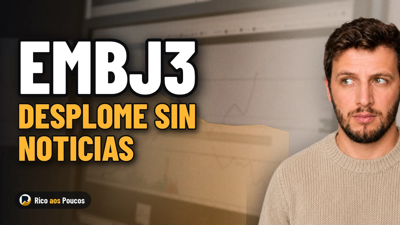 EMBJ3 se desploma un 4,49% sin noticias nuevas de la empresa: ¿qué explica la volatilidad atípica de las acciones?