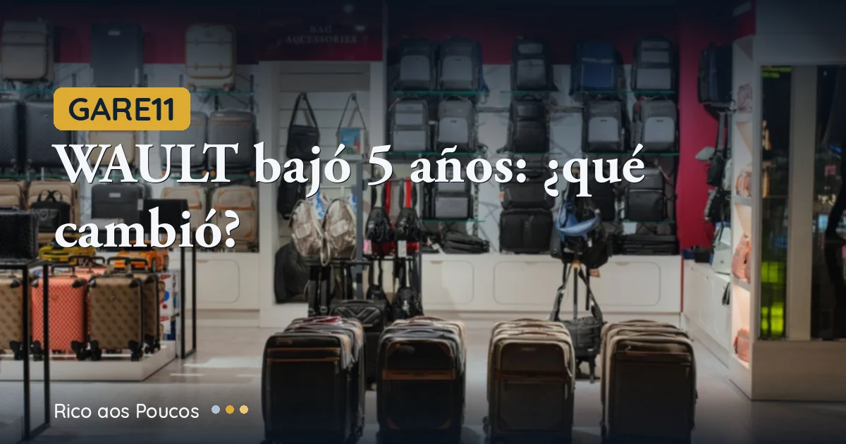 GARE11: Por qué el WAULT cayó 5 años en un mes