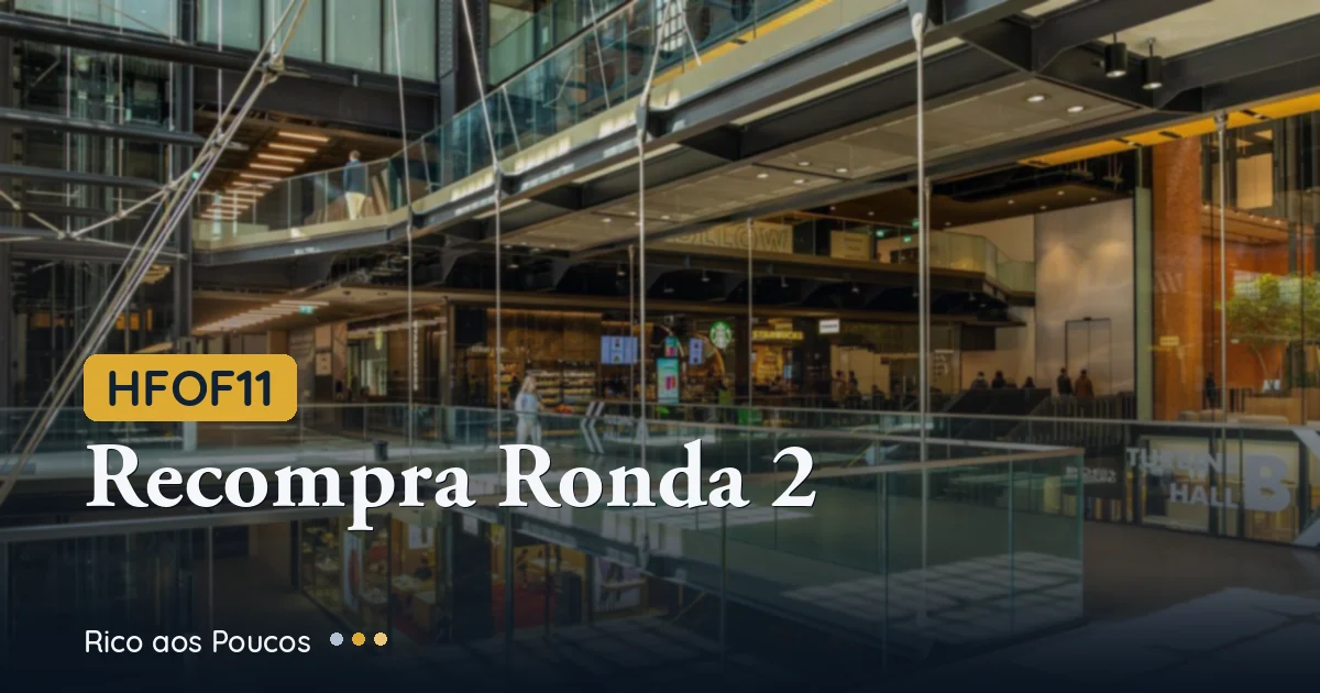 HFOF11 relanza programa de recompra de cuotas