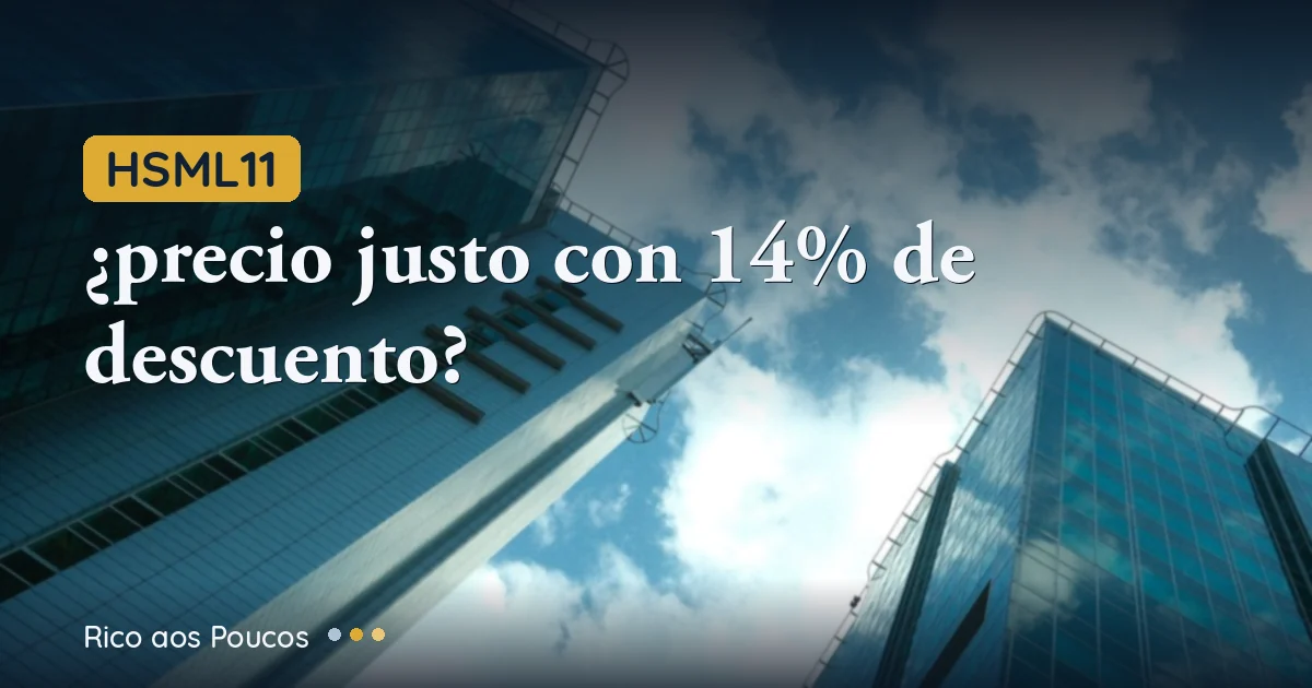 HSML11 bajó a R$85,88: ¿descuento del 14% o trampa?