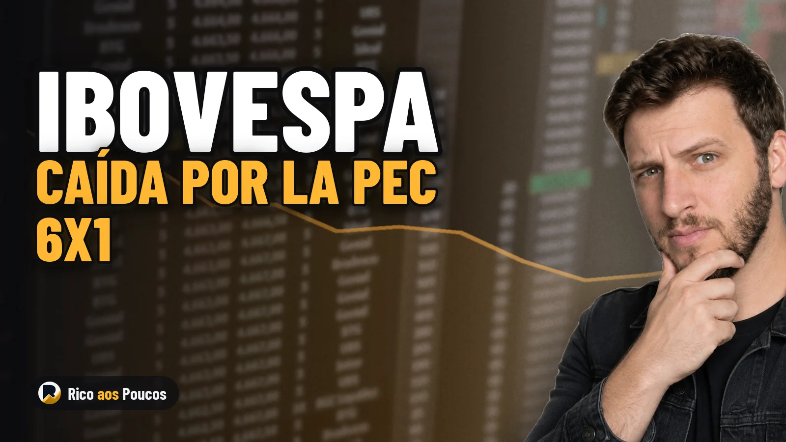 El Ibovespa cae más de un 1% presionado por la PEC de la jornada 6x1 y las encuestas electorales