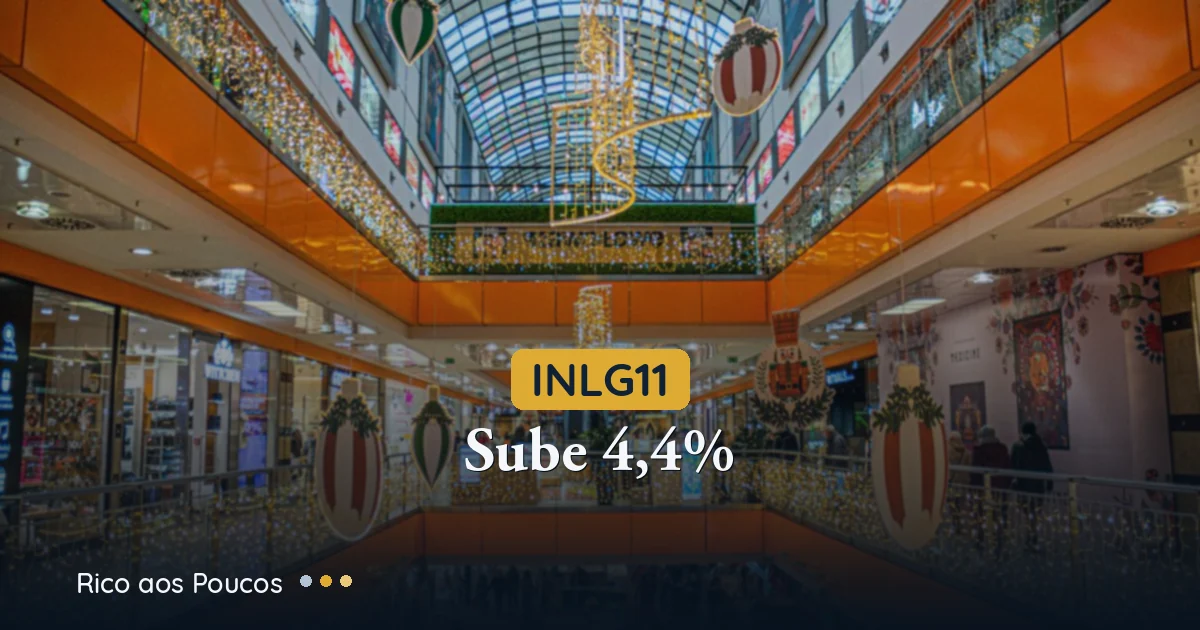 INLG11 sobe 4,4%: reavaliação eleva VP e Gaiolli chega a 100% de ocupação