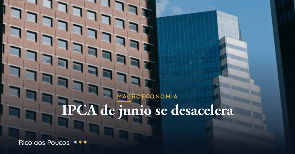 IPCA de junho desacelera para 0,16% e alivia o cenário de FIIs