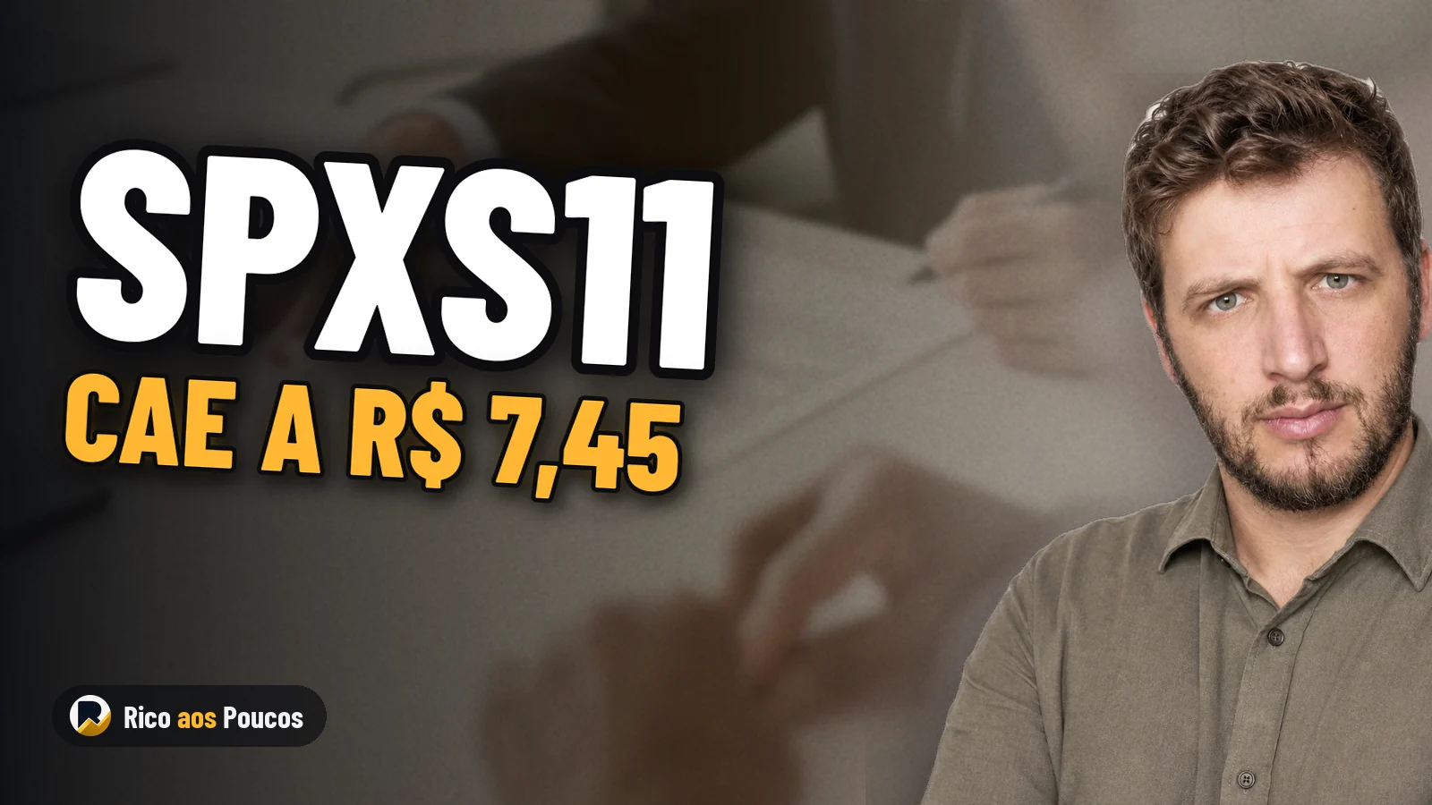 SPXS11 cae a R$ 7,45 con un P/VP de 0,80 y un dividend yield de 14,41%