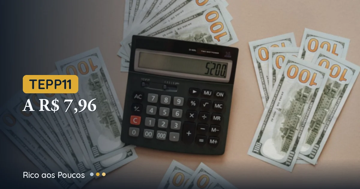 TEPP11 a R$ 7,96: a cota caiu 9% e agora? A conta que o cotista precisa fazer