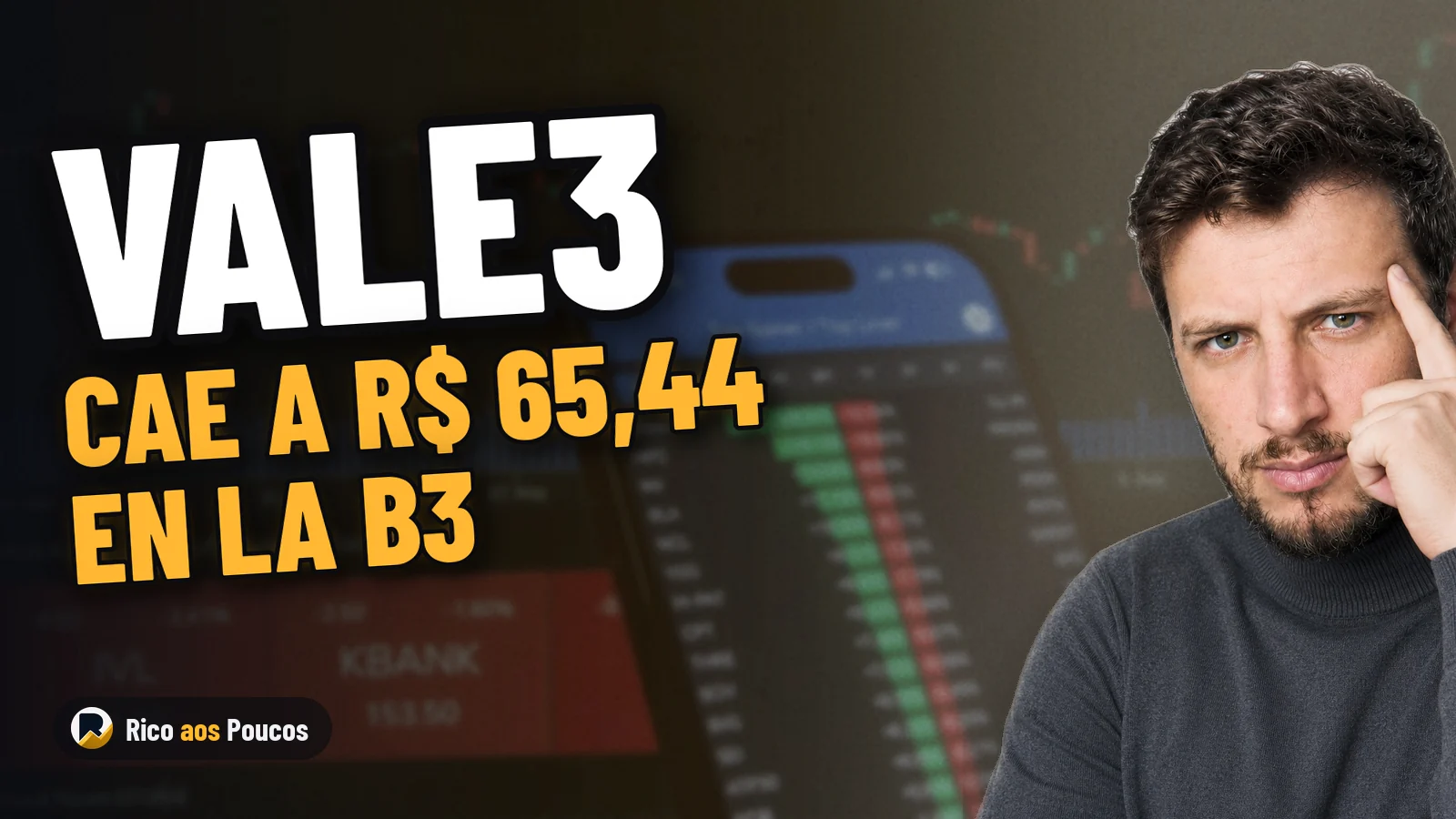VALE3 a R$ 65,44 con baja de 1,39% y captación de US$ 1.500 millones: ¿qué movió a la minera hoy?