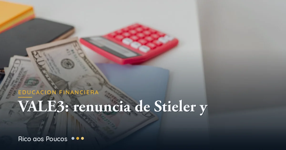 VALE3: renúncia de Stieler e a briga da Previ pela governança