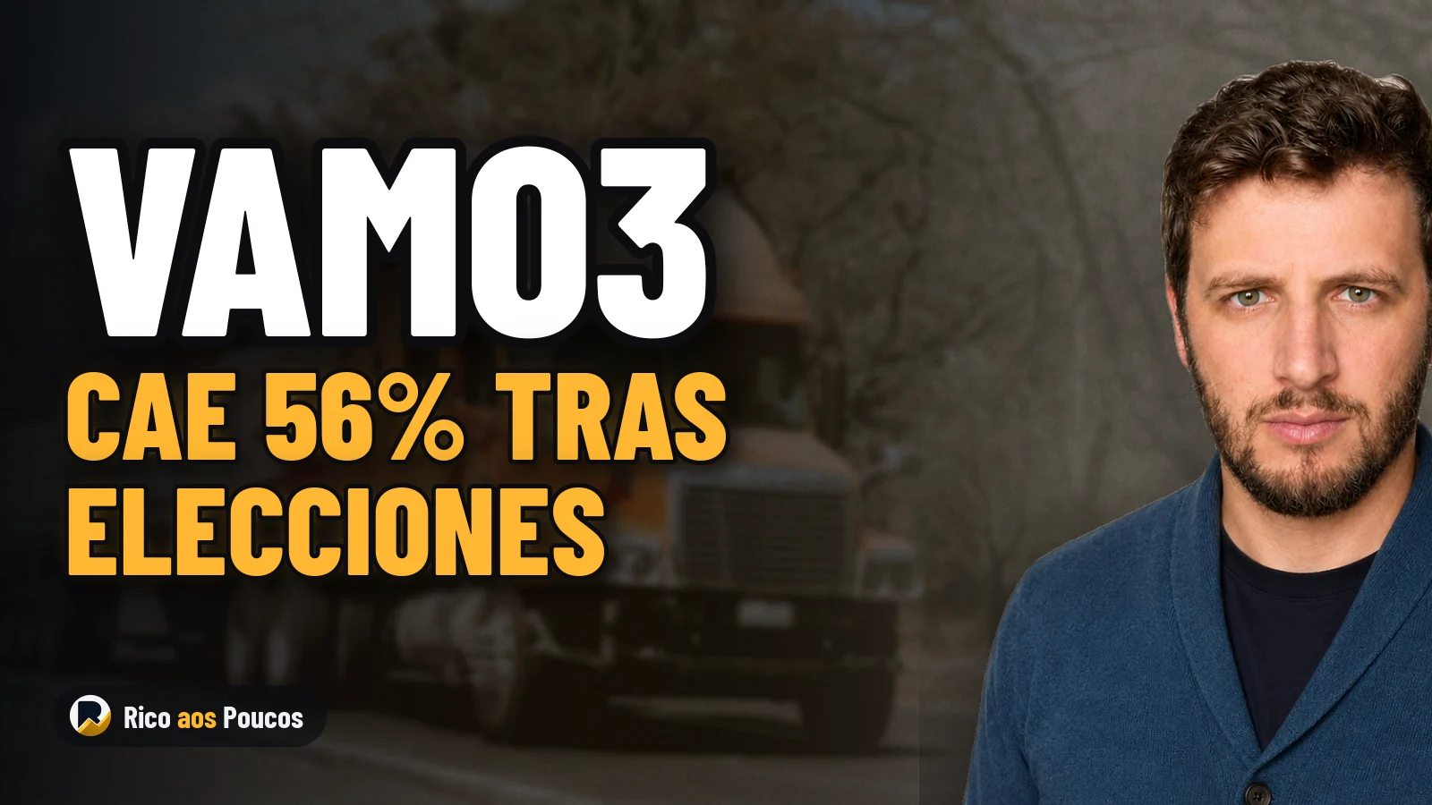 VAMO3 se desploma un 56,32% por el pánico en el mercado tras la reelección de Lula