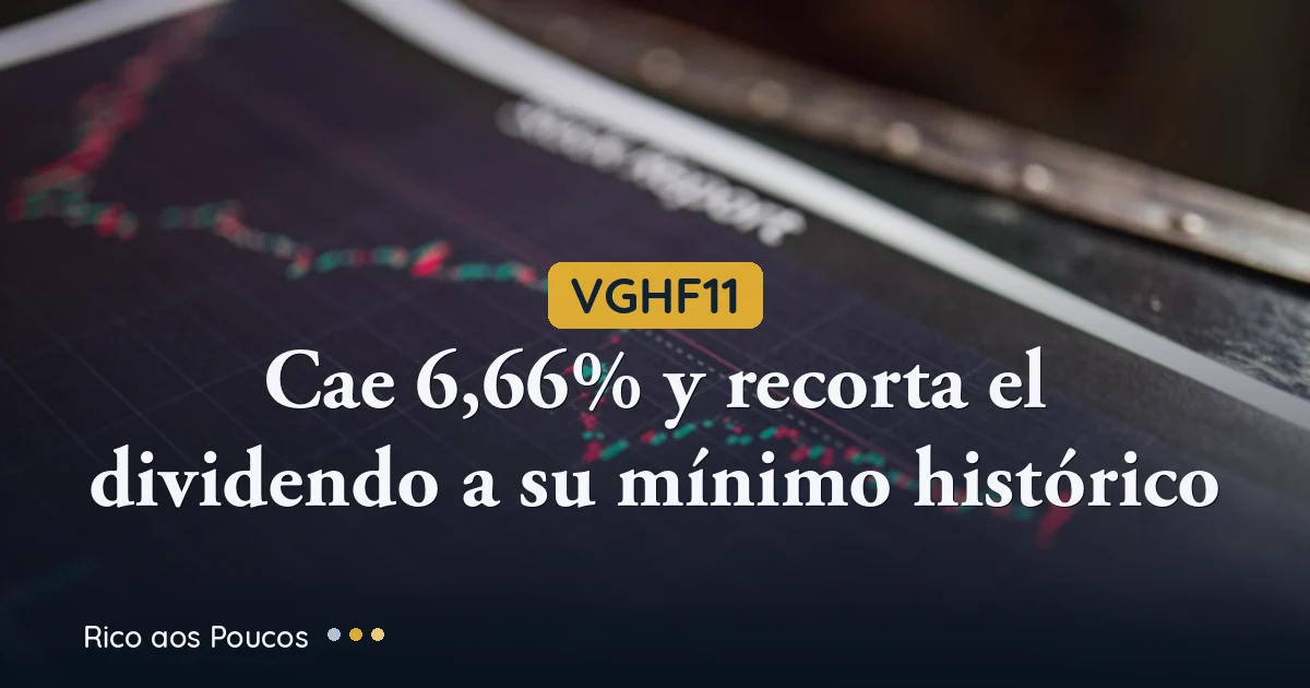 VGHF11 cae 6,66% y recorta el dividendo a su mínimo histórico