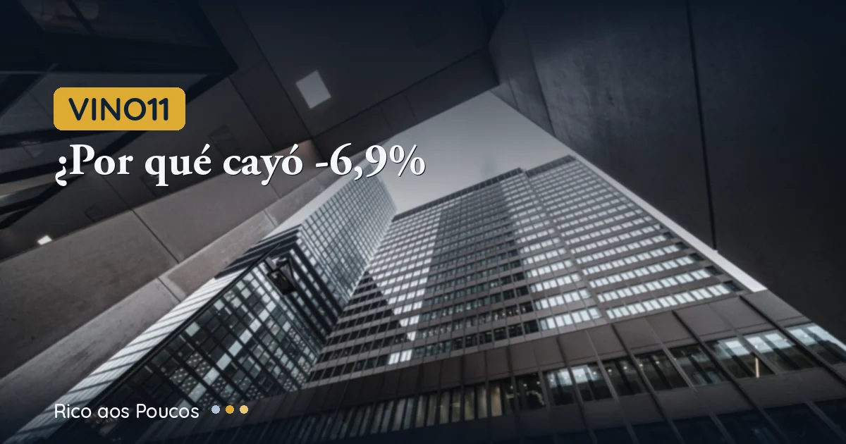 VINO11: Por que caiu -6,9% e qual o preço justo?