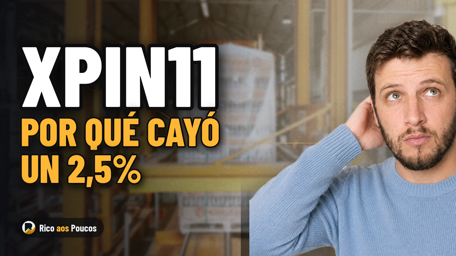 Por qué XPIN11 cayó un 2,5% hoy: la proporción IBBP11/XPLG11 que nadie reveló